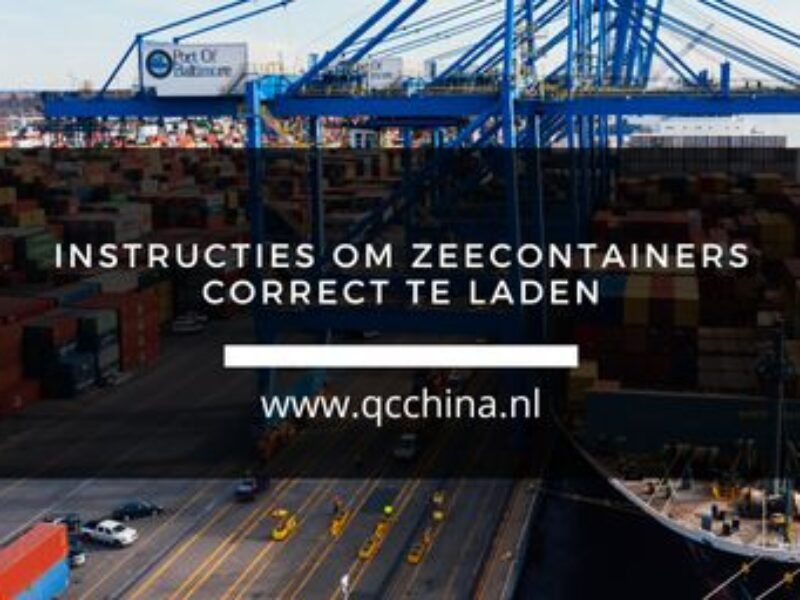 Instructies om zeecontainers correct te laden