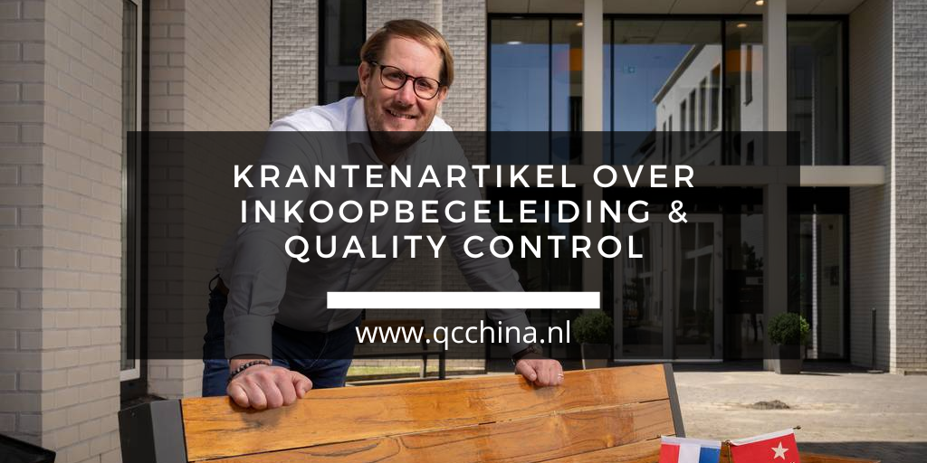 Krantenartikel over inkoopbegeleiding en kwaliteitscontrole